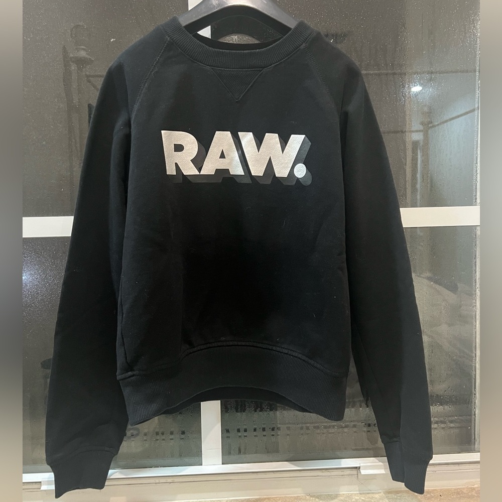 g-star raw cropped crewneck top